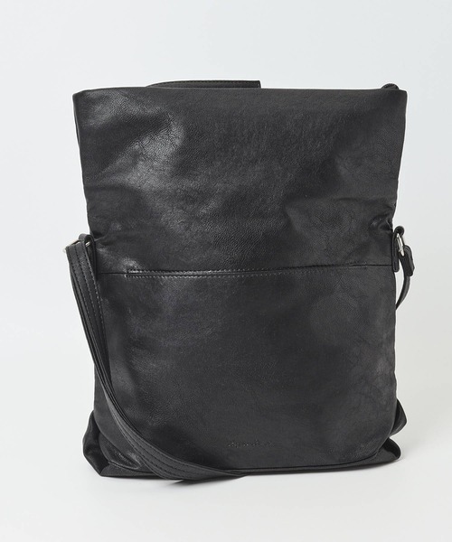 Legato Largo(レガートラルゴ)の「Legato Largo ユニプレーン口折れショルダー(ショルダーバッグ・レディース・ブルーグレー/ブラック/グレイッシュベージュ/アイボリー・FREE)」の15枚目の写真