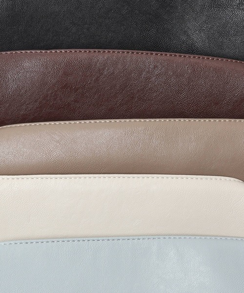 Legato Largo(レガートラルゴ)の「Legato Largo ユニプレーン口折れショルダー(ショルダーバッグ・レディース・ブルーグレー/ブラック/グレイッシュベージュ/アイボリー・FREE)」の21枚目の写真