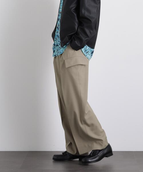 NANO universe（ナノユニバース）の「「Gavante」ドライギャバワイドカーゴパンツ（カーゴパンツ・メンズ・ライトベージュ/カーキ・L/M）」の20枚目の写真