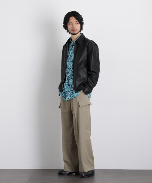 NANO universe（ナノユニバース）の「「Gavante」ドライギャバワイドカーゴパンツ（カーゴパンツ・メンズ・ライトベージュ/カーキ・L/M）」の3枚目の写真