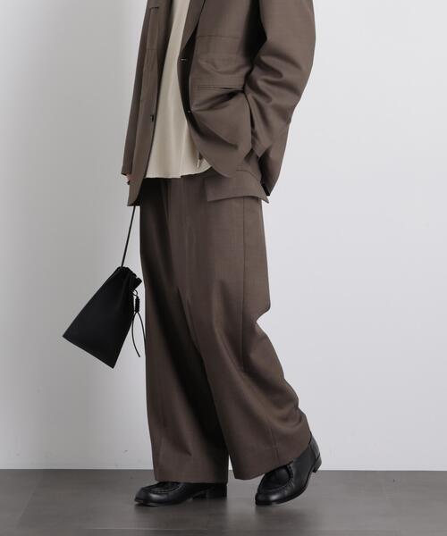 NANO universe（ナノユニバース）の「「Gavante」ドライギャバワイドカーゴパンツ（カーゴパンツ・メンズ・ライトベージュ/カーキ・L/M）」の4枚目の写真