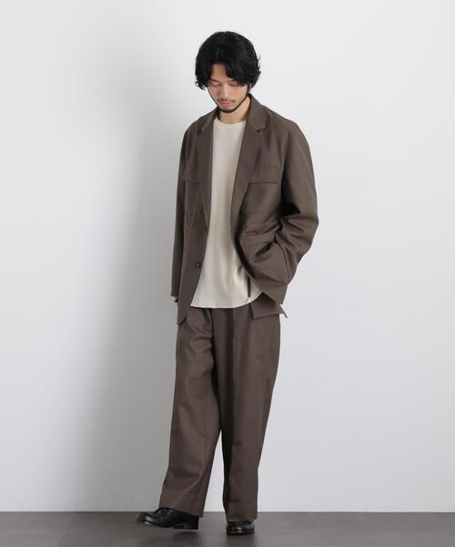 NANO universe（ナノユニバース）の「「Gavante」ドライギャバワイドカーゴパンツ（カーゴパンツ・メンズ・ライトベージュ/カーキ・L/M）」の8枚目の写真