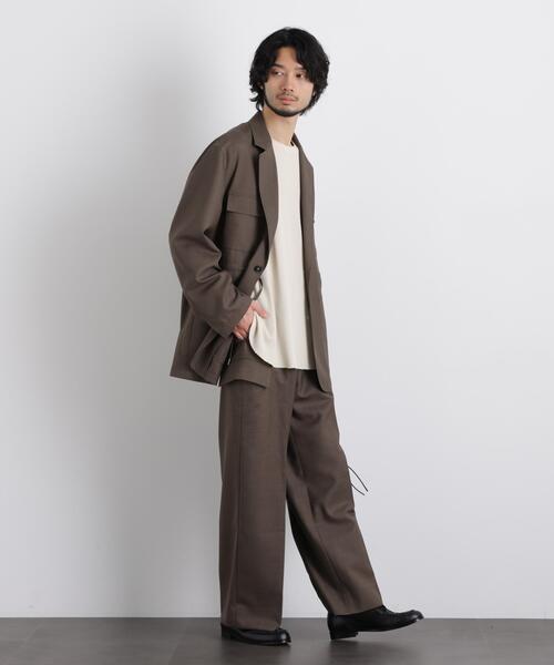 NANO universe（ナノユニバース）の「「Gavante」ドライギャバワイドカーゴパンツ（カーゴパンツ・メンズ・ライトベージュ/カーキ・L/M）」の9枚目の写真