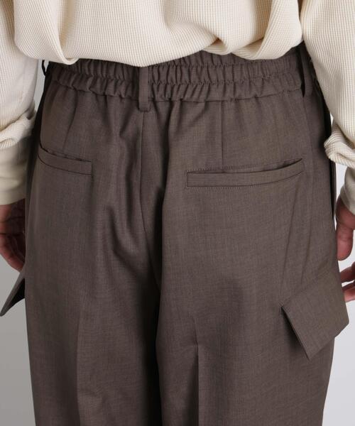 NANO universe（ナノユニバース）の「「Gavante」ドライギャバワイドカーゴパンツ（カーゴパンツ・メンズ・ライトベージュ/カーキ・L/M）」の16枚目の写真