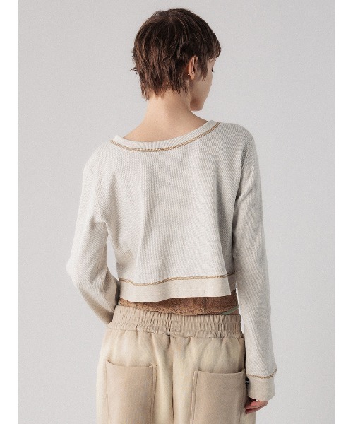 ELCHELE（エルチェレ）の「FAITH BtoF CARDIGAN（カーディガン/ボレロ・レディース・コーラル/オートミール/ライトブラウン・FREE）」の11枚目の写真