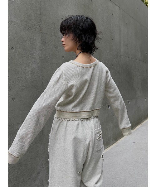 ELCHELE（エルチェレ）の「FAITH BtoF CARDIGAN（カーディガン/ボレロ・レディース・コーラル/オートミール/ライトブラウン・FREE）」の17枚目の写真