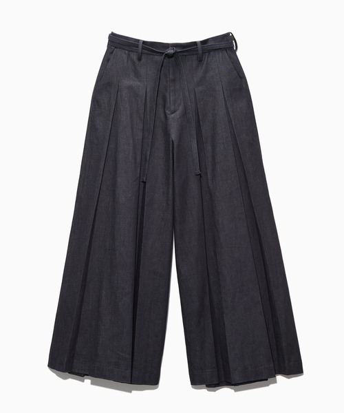 HARE（ハレ）の「【NARRIL】Judo-Style Hakama Trousers（デニムパンツ・メンズ・ブラック/ネイビー・SMALL/MEDIUM）」の2枚目の写真