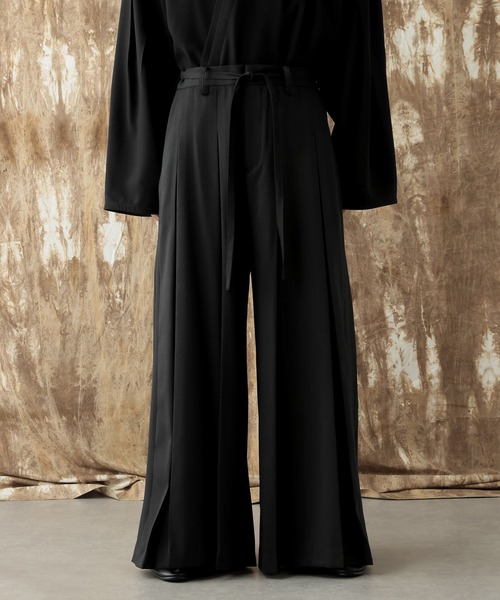 HARE（ハレ）の「【NARRIL】Judo-Style Hakama Trousers（デニムパンツ・メンズ・ブラック/ネイビー・SMALL/MEDIUM）」の5枚目の写真