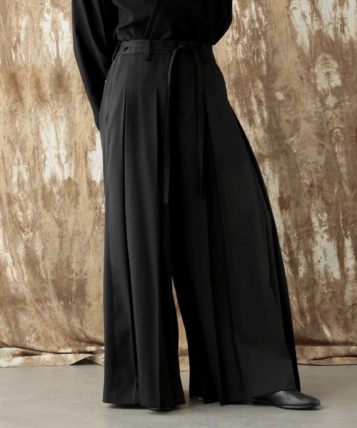 HARE（ハレ）の「【NARRIL】Judo-Style Hakama Trousers（デニムパンツ・メンズ・ブラック/ネイビー・SMALL/MEDIUM）」の8枚目の写真