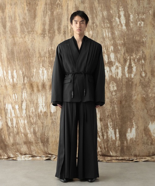 HARE（ハレ）の「【NARRIL】Judo-Style Hakama Trousers（デニムパンツ・メンズ・ブラック/ネイビー・SMALL/MEDIUM）」の10枚目の写真