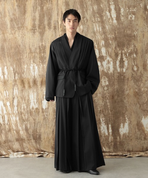 HARE（ハレ）の「【NARRIL】Judo-Style Hakama Trousers（デニムパンツ・メンズ・ブラック/ネイビー・SMALL/MEDIUM）」の12枚目の写真