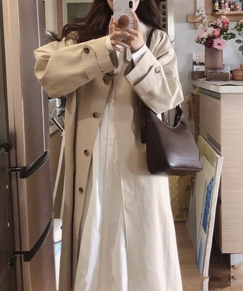 SallyLunn（サリーラン）の「ボリュームスリーブ ギャザーフレアワンピース（ワンピース・レディース・ホワイト・X-LARGE/MEDIUM/LARGE/FREE）」の6枚目の写真