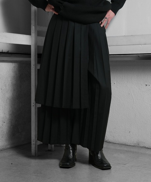 Ruze(ルゼ)の「HAKAMA pleats wide pants /ハカマプリーツワイドパンツ(その他パンツ・メンズ・ブラック・FREE)」の18枚目の写真