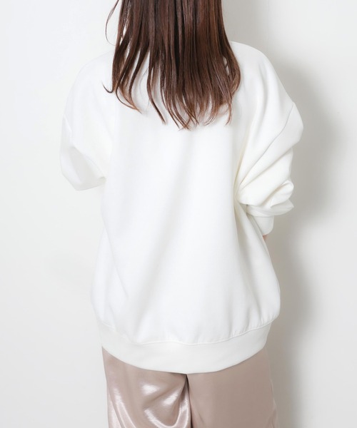 Riberry(リベリー)の「オーバーサイズカラースウェット(スウェット・レディース・ピンク/イエロー/オフホワイト/杢グレー・FREE)」の20枚目の写真