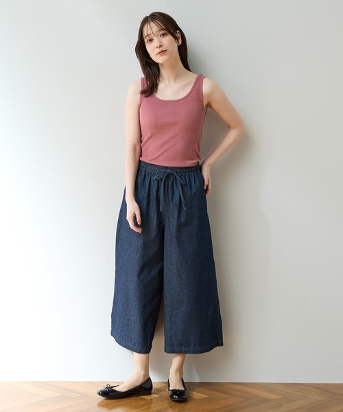 Honeys(ハニーズ)の「【UVカット】ランダムリブタンクトップ(タンクトップ・レディース・ピンク系その他/ネイビー・L/LL/M/S)」の6枚目の写真