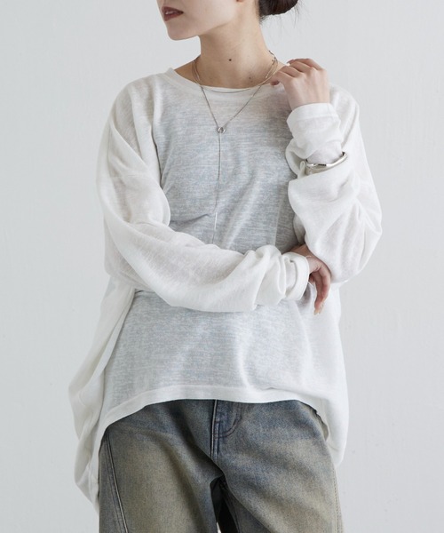 Lui's（ルイス）の「シアースラブルーズロンT（Tシャツ/カットソー・レディース・グリーン/ブラック/オフホワイト・FREE）」の17枚目の写真