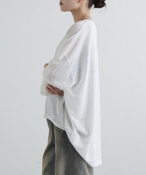 Lui's（ルイス）の「シアースラブルーズロンT（Tシャツ/カットソー・レディース・グリーン/ブラック/オフホワイト・FREE）」の16枚目の写真