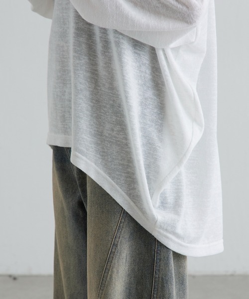 Lui's（ルイス）の「シアースラブルーズロンT（Tシャツ/カットソー・レディース・グリーン/ブラック/オフホワイト・FREE）」の14枚目の写真