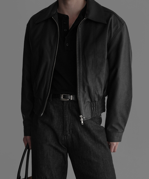 BOWLOW PRODUCT(バウロープロダクト)の「クロップレザージャケット(ライダースジャケット・メンズ・その他・LARGE/MEDIUM/X-LARGE)」の1枚目の写真