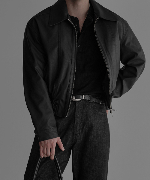 BOWLOW PRODUCT(バウロープロダクト)の「クロップレザージャケット(ライダースジャケット・メンズ・その他・LARGE/MEDIUM/X-LARGE)」の2枚目の写真