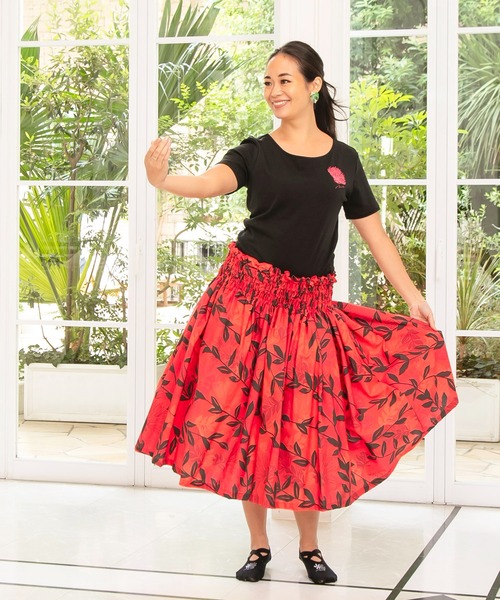 Maunaloa(マウナロア)の「【Maunaloa】レフアTシャツ(Tシャツ/カットソー・レディース・ブルー/ブラック・L/M/XL)」の4枚目の写真