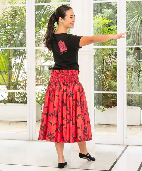 Maunaloa(マウナロア)の「【Maunaloa】レフアTシャツ(Tシャツ/カットソー・レディース・ブルー/ブラック・L/M/XL)」の5枚目の写真