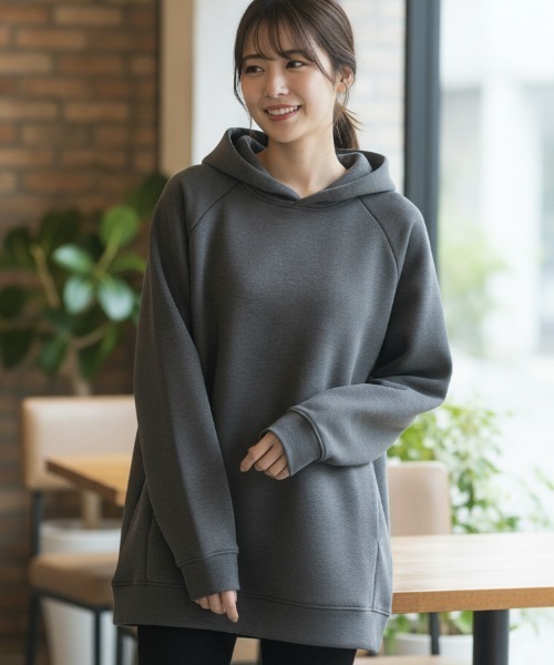 LIFEMAX(ライフマックス)の「【LIFEMAX/ライフマックス】ドライストレッチプルオーバーパーカ(ポリジン加工)/抗菌防臭 ラグランスリーブ ユニセックス 無地(パーカー・メンズ・グリーン系その他/ブラック/杢グレー/オフホワイト/ネイビー・SMALL/MEDIUM/LARGE/X-LARGE/XX-LARGE/XXX-LARGE)」の1枚目の写真