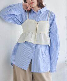 フロントジップビスチェ