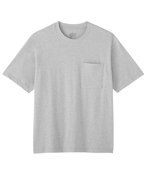 無印良品（ムジルシリョウヒン）の「紳士　洗いざらし天竺編みクルーネックワイド半袖Ｔシャツ（Tシャツ/カットソー・メンズ・ブルー系/ダークネイビー/ホワイト/グレー/スモーキーグリーン系/ブラック・S/M/L/XL）」の18枚目の写真