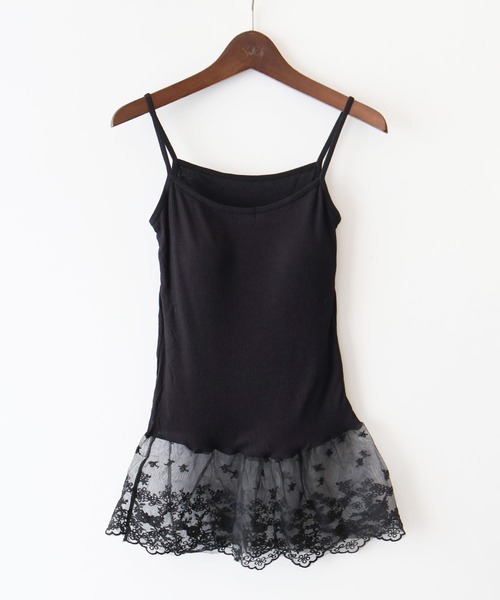 SpRay（スプレイ）の「カップ付テレコレイヤードキャミ（キャミソール・レディース・ブラック/ホワイト・FREE）」の18枚目の写真