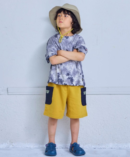 LSP WOW（エルエスピーワオ）の「【LSP WOW!】両面ミニ裏毛ハーフパンツ（その他パンツ・キッズ・ブラック/モカ/マスタード/グリーン/ブルー/ピンク/カーキ/レッド/グレー/パープル・90/100/110/120/80/130）」の14枚目の写真