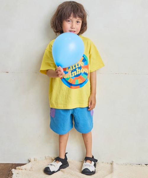 LSP WOW（エルエスピーワオ）の「【LSP WOW!】両面ミニ裏毛ハーフパンツ（その他パンツ・キッズ・ブラック/モカ/マスタード/グリーン/ブルー/ピンク/カーキ/レッド/グレー/パープル・90/100/110/120/80/130）」の22枚目の写真