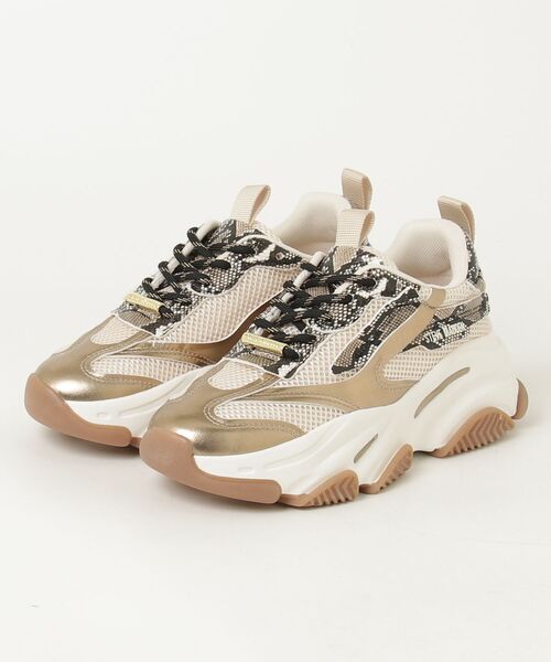 STEVE MADDEN(スティーブマデン)の「STEVE MADDEN スティーブマデン POSSESSION-E-XS ECOスニーカー(スニーカー・レディース・ブロンズ/シルバー系その他・23.5cm/24.0cm/24.5cm/25.0cm/23.0cm)」の1枚目の写真