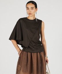 PRANK PROJECT（プランクプロジェクト）の「【2026Summer Pre-Order】アシンメトリーケープTEE / Asymmetrical Cape T-Shirt（Tシャツ/カットソー）」