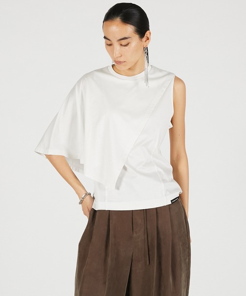 2026Summer Pre-Order】アシンメトリーケープTEE / Asymmetrical Cape