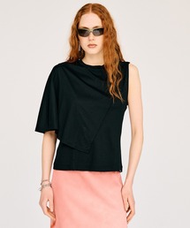 PRANK PROJECT | 【2026Summer Pre-Order】アシンメトリーケープTEE / Asymmetrical Cape T-Shirt(Tシャツ/カットソー)