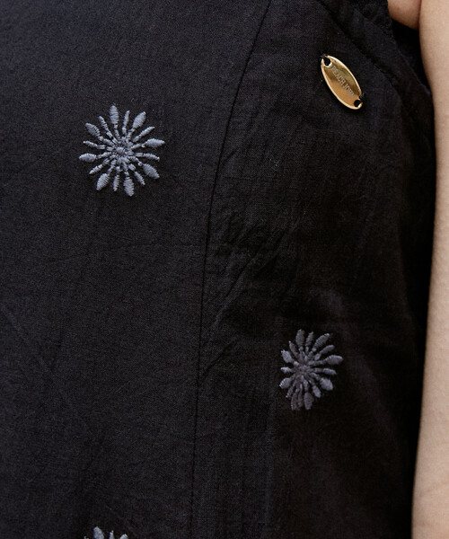 PEACH JOHN(ピーチジョン)の「【IG LIVE小川桜花さん着用】PEACH JOHN × PUBLUX/ピーチ・ジョン 刺繍入り ロング キャミワンピース 限定展開(ワンピース・レディース・ブラック/オフホワイト・フリ-)」の18枚目の写真