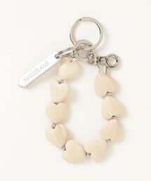 HASHIBAMI（ハシバミ）の「HASHIBAMI/ハート型ウッド ハンドストラップ（キーホルダー）」