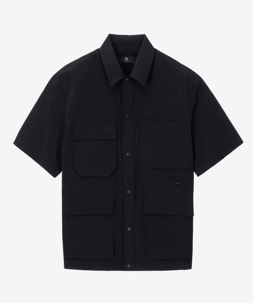 MINDBRIDGE(マインドブリッジ)の「アウトポケット半袖シャケット - 2カラー MYWS3141(シャツ/ブラウス・メンズ・ブラック/ダークカーキ・100/95/105)」の8枚目の写真