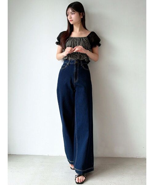 RESEXXY（リゼクシー）の「チュールレイヤードトップス（シャツ/ブラウス・レディース・その他1/ミント/ホワイト・FREE）」の7枚目の写真