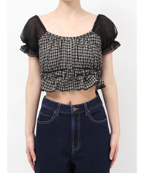 RESEXXY（リゼクシー）の「チュールレイヤードトップス（シャツ/ブラウス・レディース・その他1/ミント/ホワイト・FREE）」の18枚目の写真