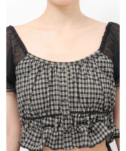 RESEXXY（リゼクシー）の「チュールレイヤードトップス（シャツ/ブラウス・レディース・その他1/ミント/ホワイト・FREE）」の21枚目の写真