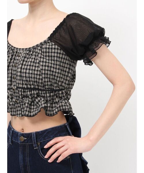 RESEXXY（リゼクシー）の「チュールレイヤードトップス（シャツ/ブラウス・レディース・その他1/ミント/ホワイト・FREE）」の22枚目の写真