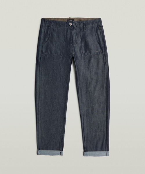 G-STAR（ジースター）の「Fatigue BF Pants/ライトウェイトボーイズファティーグパンツ（スラックス・レディース・ダークインディゴブルー・24inch/25inch/26inch/27inch）」の6枚目の写真