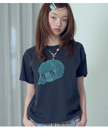NICE GHOST CLUB | BIG EYES DOLL TEE_CHARCOAL(NG2GMFT505A)(Tシャツ/カットソー)