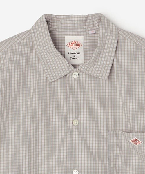 DANTON(ダントン)の「DANTON | コットンポプリン 半袖ワークシャツ PLAID MEN(シャツ/ブラウス・メンズ・グレー系その他/ブラウン系その他・42/40/38)」の12枚目の写真