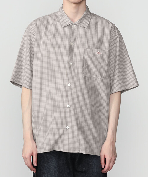 DANTON(ダントン)の「DANTON | コットンポプリン 半袖ワークシャツ PLAID MEN(シャツ/ブラウス・メンズ・グレー系その他/ブラウン系その他・42/40/38)」の7枚目の写真