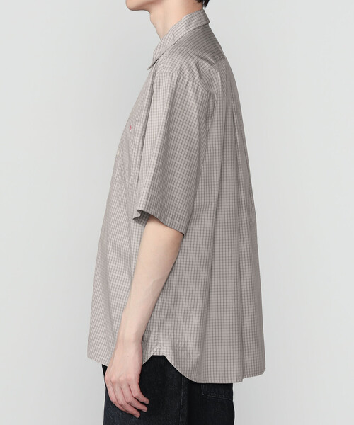 DANTON(ダントン)の「DANTON | コットンポプリン 半袖ワークシャツ PLAID MEN(シャツ/ブラウス・メンズ・グレー系その他/ブラウン系その他・42/40/38)」の8枚目の写真