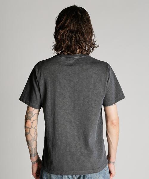 Schott(ショット)の「Schott/ショット/SLUB HENLEY T-SHIRT/スラブ ヘンリーTシャツ(Tシャツ/カットソー・メンズ・ブラック/ネイビー/ブラウン・XX-LARGE/X-LARGE/MEDIUM/LARGE)」の9枚目の写真