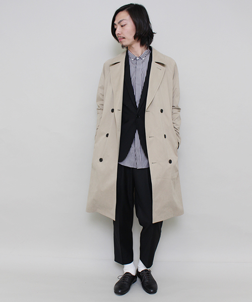 Lui's(ルイス)の「Lui's(ルイス) トレンチコート(トレンチコート・メンズ・ベージュ/オリーブ・SMALL/MEDIUM)」の9枚目の写真